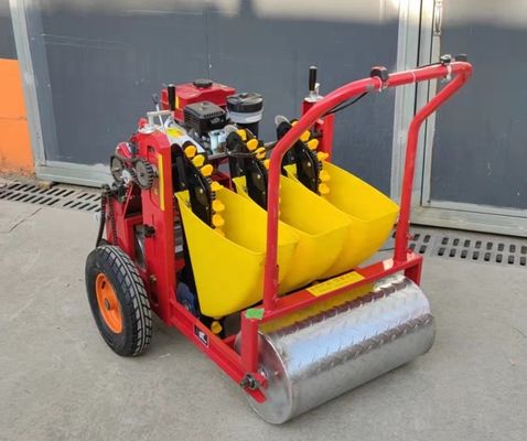 qualité  Hand push 3-6rows gasoline engine seed planting garlic planting machine gasoline garlic seeder planter usine